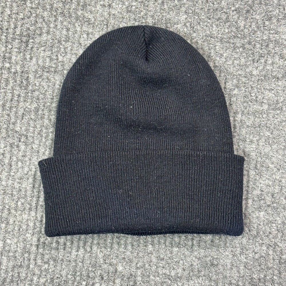 Vintage Bulls Hat Logo 7 Beanie Embroidered NBA Knit Cap 90s Jordan Pippen NBA - Picture 2 of 4